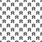 Seamless Curvey Bold Pattern Element Repeated On White Background