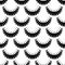 Seamless Curvy Shape Pattern Zigzag Sharp Pattern Eye Lashes Style Element Fabric Textile Tile Interior Design Useable Pattern