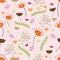 Seamless Cute Floral pattern mixed with different of small flowers,