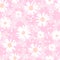 Seamless cute flower background