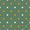 Seamless cute Halloween pattern with small orange white stars on earthy green background. Elegant holiday print for fabric textile