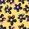 Seamless cute pattern background with doodle multicolour flower , greeting card or fabric