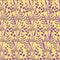 Seamless cute pattern with iris flowers. Botanical background