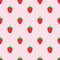 Seamless cute strawberry pattern