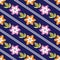 Seamless cute textile flower pattern