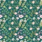 Seamless cute vintage tiny flower with leaf pattern background. Seamless floral pattern background vector Illustration for print,