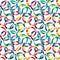 Seamless cuted circle pattern