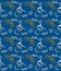 Seamless cycling blue pattern.