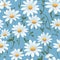 Seamless daisy wallpaper mural