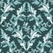 Seamless damask floral Ornament - color combination.