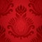 Seamless damask red element