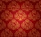 Seamless damask wallpaper