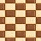 Seamless dark and white chocolate tablet checkers texture pattern background.