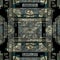 Seamless decorated SciFi metal Texture