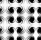 Seamless decorative background with black spirals