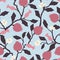Seamless decorative elegant pattern with pomegranate treess. Print for textile, wallpaper, covers, surface. For fashion fabric.
