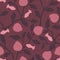 Seamless decorative elegant pattern with pomegranate treess. Print for textile, wallpaper, covers, surface. For fashion fabric.