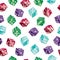 Seamless dice pattern