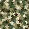 Seamless digital desert camo vector texture. Stars Camoflage textile print