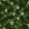 Seamless digital woodland camo vector texture. Stars Camoflage textile print