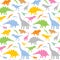 Seamless dinosaur pattern