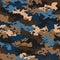 Seamless dirty military camouflage skin pattern vector for decor and textile. Army masking design for hunting