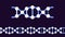 Seamless DNA spiral. Scientific pattern. Gene sequence. Chromosome chain symbol. Helix medical infographic. Genome line