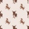 Seamless dogs and cats colorful background. Animal motifs. Loved pets