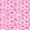 Seamless doodle baby pattern background