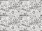 Seamless doodle medical pattern