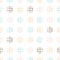 Seamless dot pattern with a line handrawn structure on a light background. Vector repeating illustration