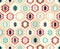 Seamless dots texture geometric pattern