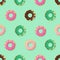 Seamless doughnut or donut pattern