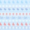 Seamless easter horizontal pattern - blue color.