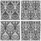seamless eastern floral patterns