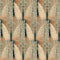 seamless elegant luxury pattern in Art deco style design in orange and grey colours