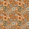 Seamless elegant paisley pattern