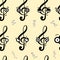 Seamless emotional treble clefs