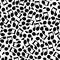 Seamless endless pattern black and white musical notes artistic background.