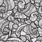 Seamless ethnic doodle pattern