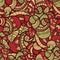 seamless ethnic doodle pattern