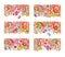 Seamless ethnic flowers borders collection