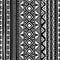 Seamless ethnic pattern. Black and white geometric ornament. Print for your textile. Handmade.