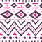 Seamless ethnic pattern. Cute vintage print. White, purple and p