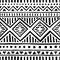 Seamless ethnic pattern. Handmade. Horizontal stripes. Black and white print for your textiles. Vector illustration