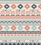 Seamless Ethnic pattern textures. Abstract Navajo geometric print. Gray and orange colors