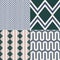Seamless ethnic tribal ikat stripes background vector repeated folk pattern design