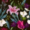 Seamless exotic floral fashion pattern