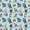 Seamless Extreme sport pattern