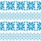Seamless fabric. The occasion. Merry Christmas and happy New year. Pixels. White and blue color. Stock .